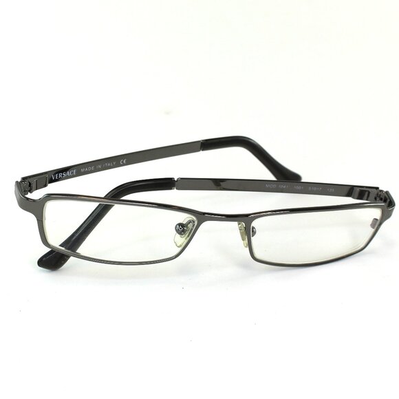 Versace MOD 1041 1001 Unisex Gunmetal Eyeglasses Size 51/17/135 - Picture 8 of 11